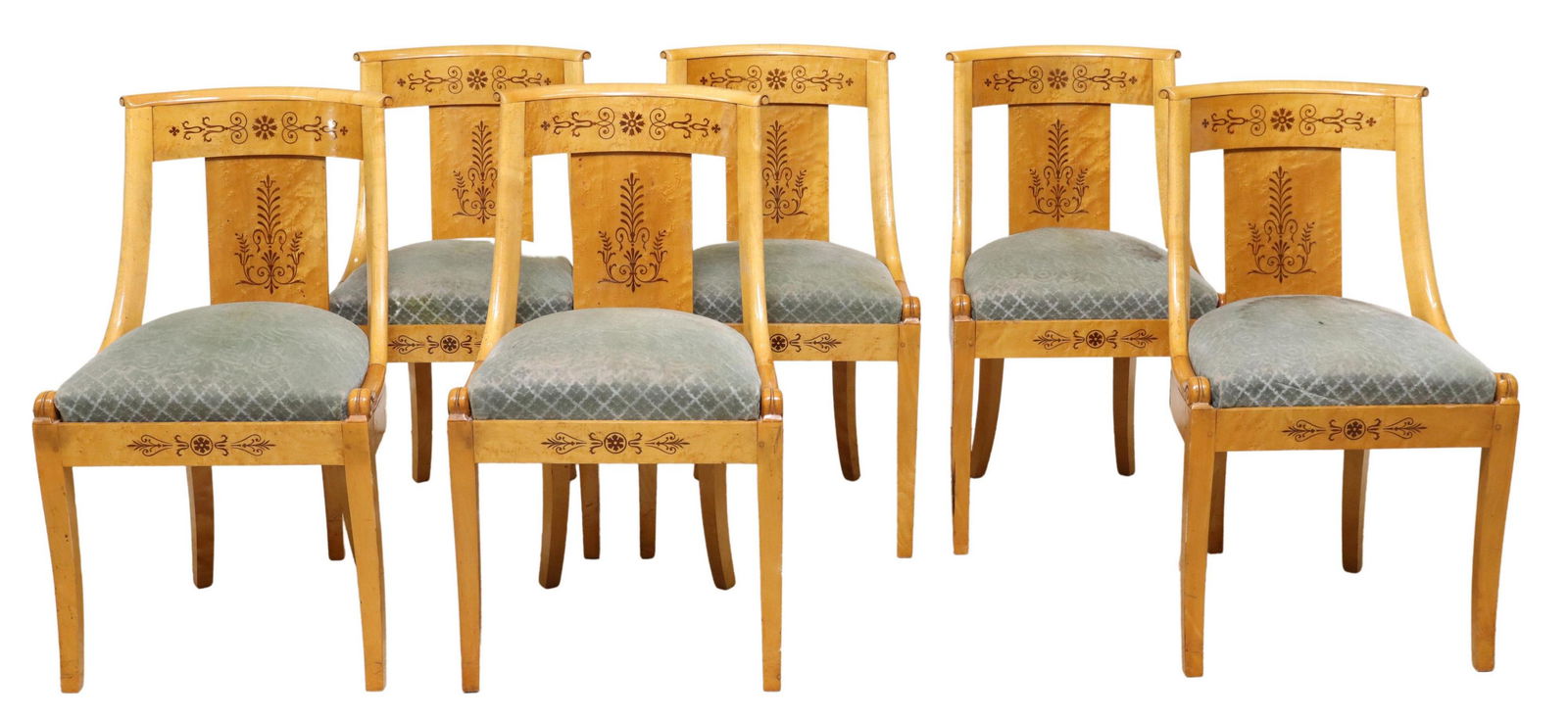 (6) FRENCH EMPIRE STYLE DINING CHAIRS (1 of 4)