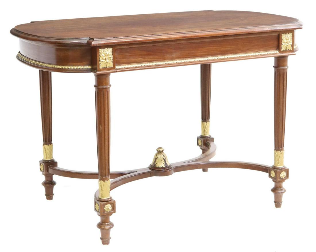 FRENCH LOUIS XVI STYLE CARVED WRITING TABLE (1 of 5)