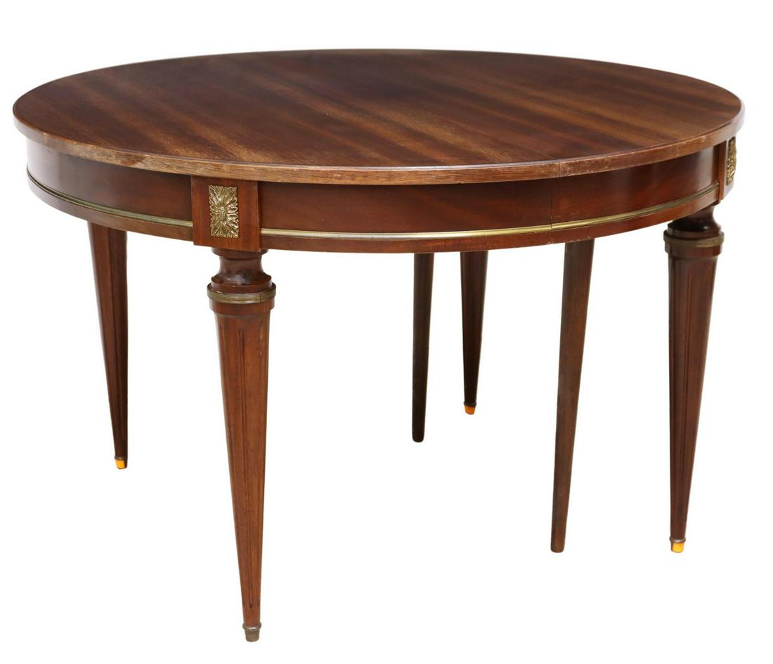 FRENCH LOUIS XVI STYLE MAHOGANY EXTENSION TABLE (1 of 6)