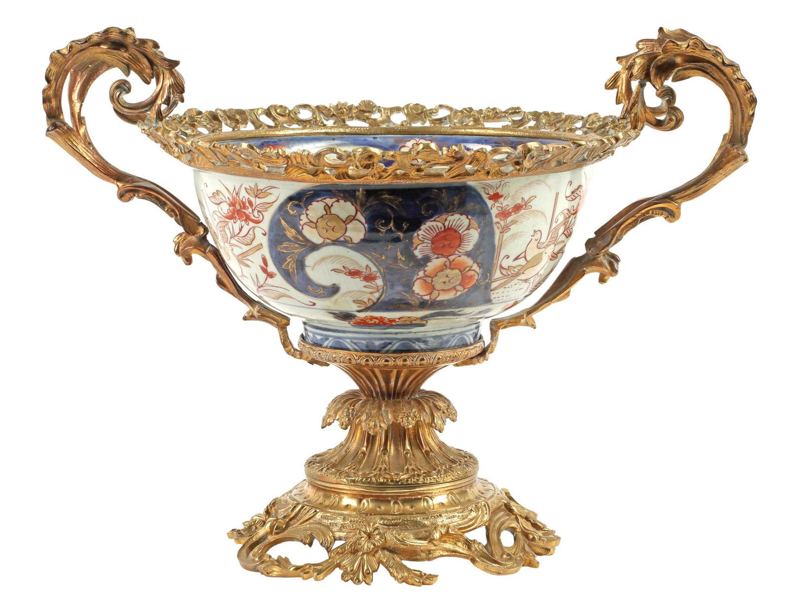 ORMOLU-MOUNTED JAPANESE IMARI PORCELAIN BOWL (1 of 4)