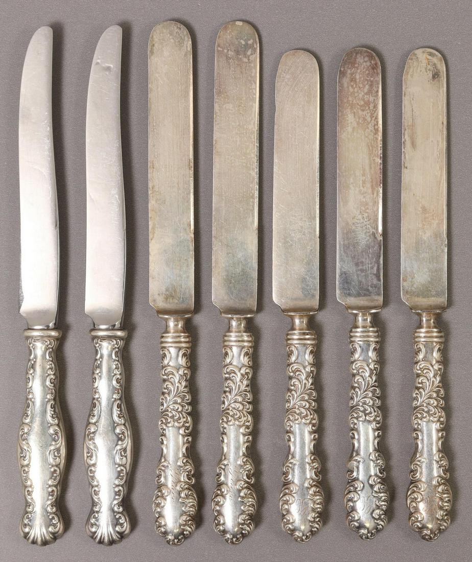 (7) STERLING HANDLED KNIVES (1 of 4)