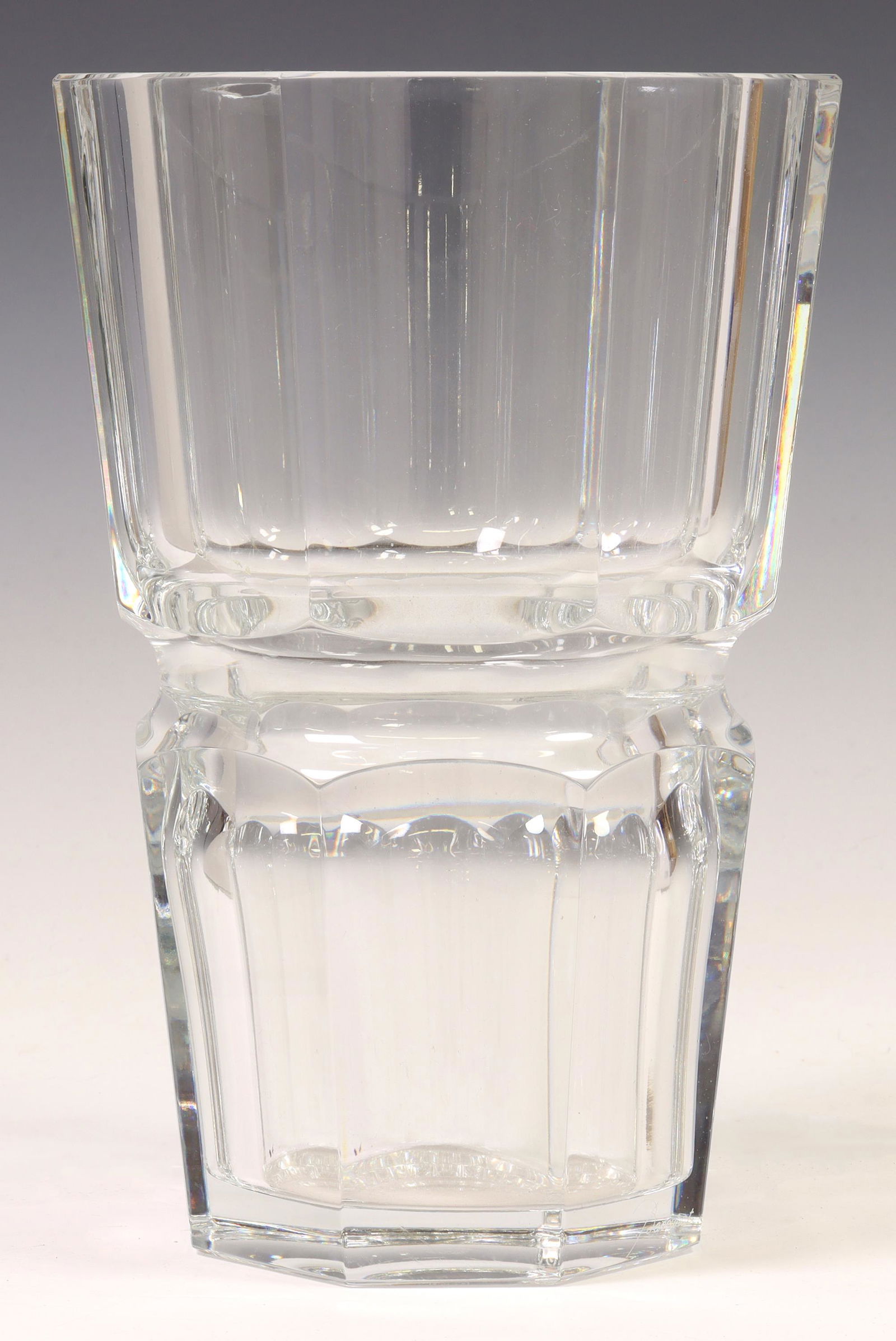 LARGE FRENCH BACCARAT 'EDITH' CRYSTAL FLOWER VASE (1 of 3)