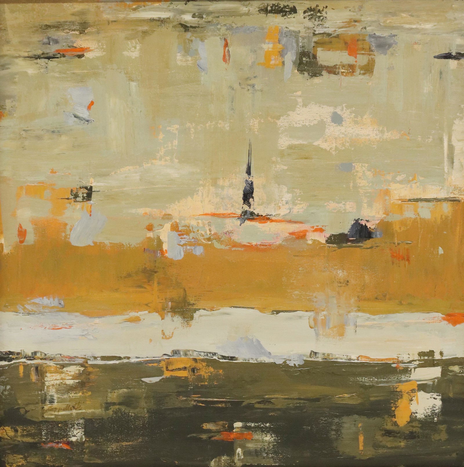 URSULA CAPPELLETTI (20TH C.) ABSTRACT OIL PAINTING (1 of 5)