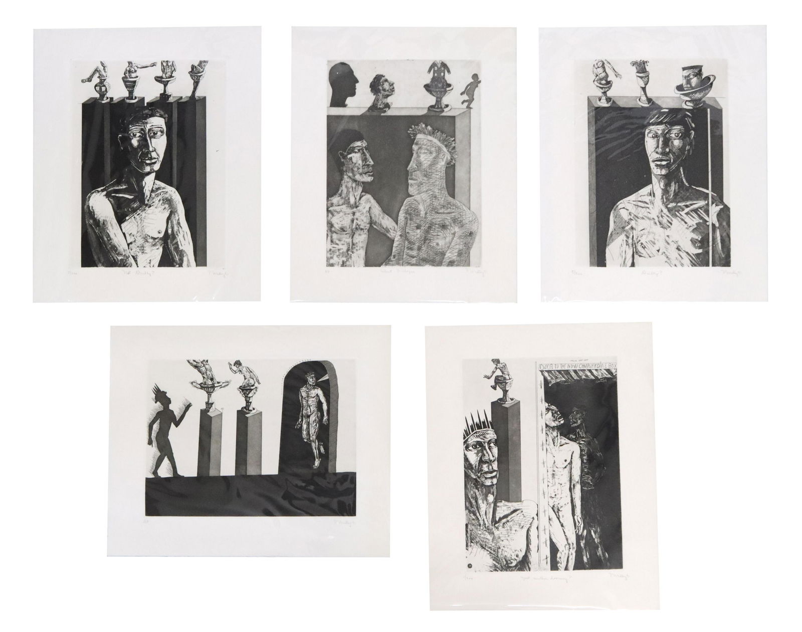 (5) PATRICK WADLEY (ATX 1950-1992) ETCHINGS (1 of 7)