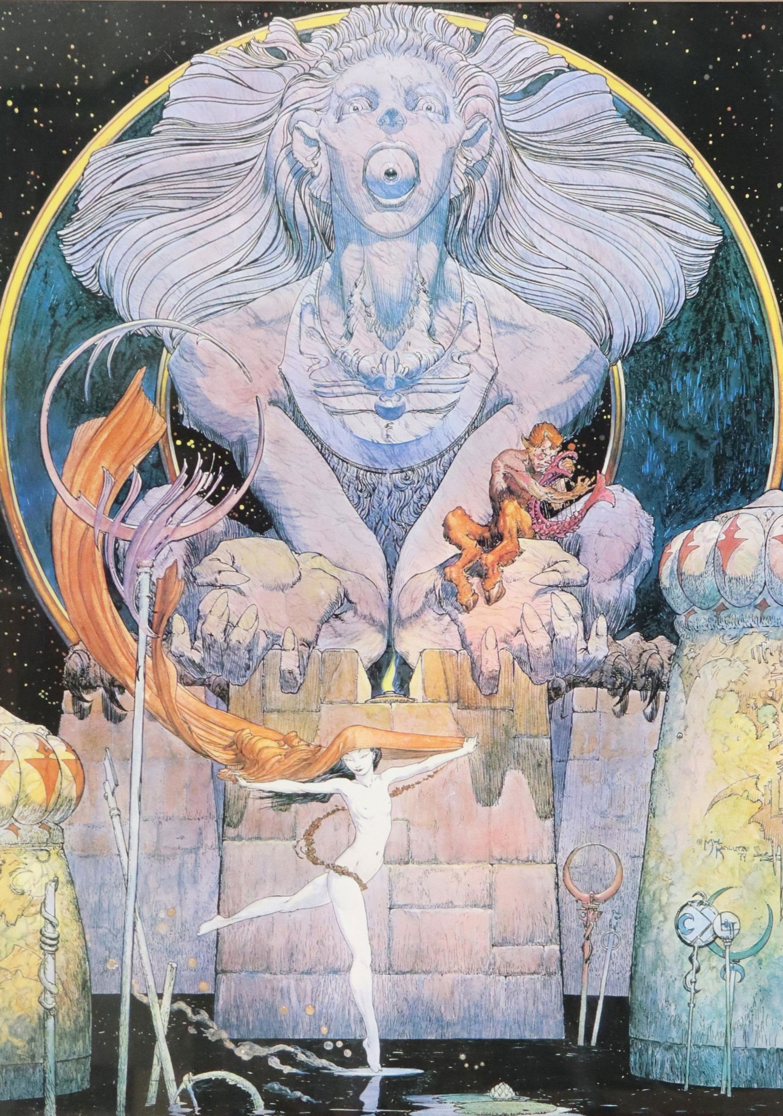 AFTER MICHAEL KALUTA (B.1947) OFFSET PRINT 'SOLO' (1 of 4)