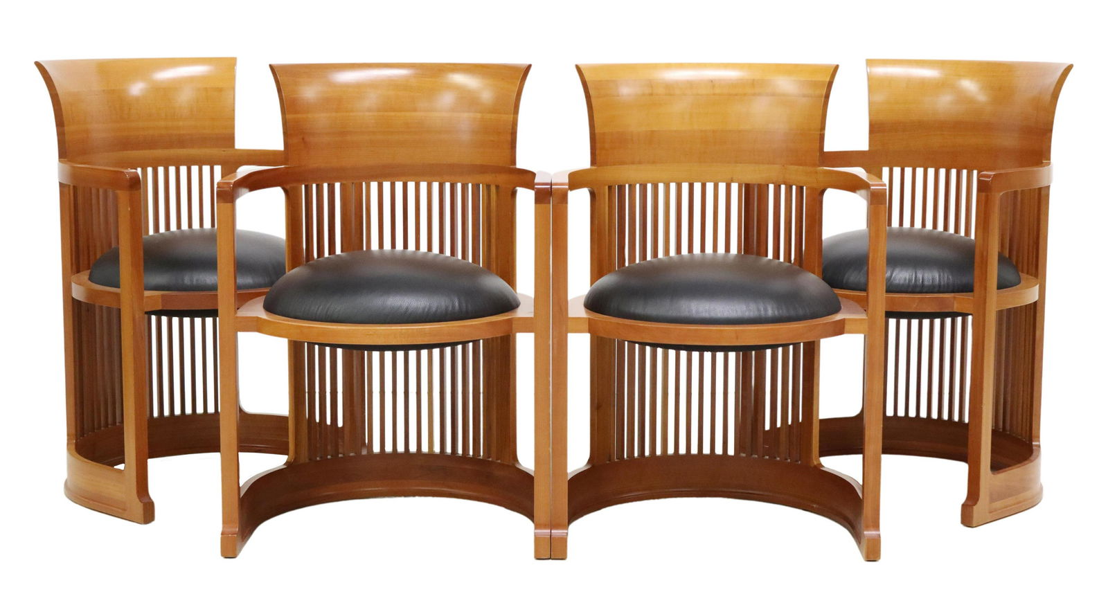 (4) CASSINA FRANK LLOYD WRIGHT ALLEN BARREL CHAIRS (1 of 4)