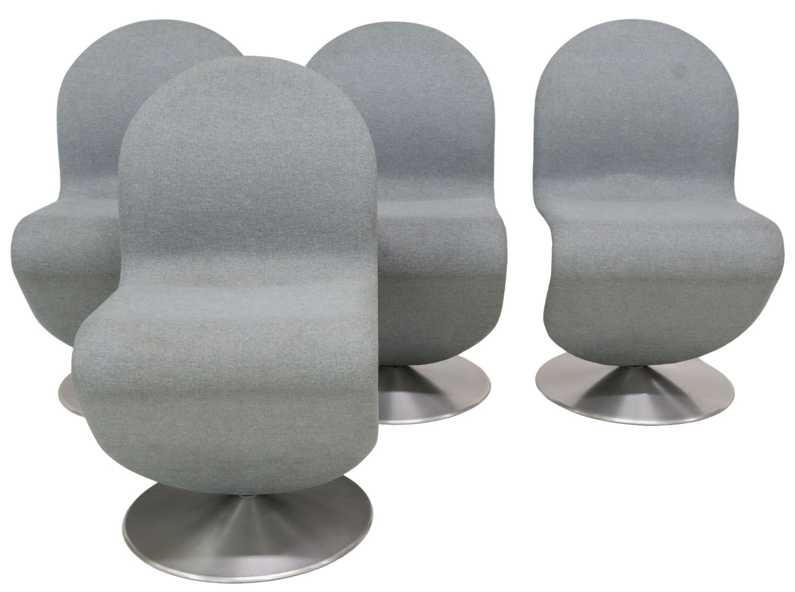 (4) VERNER PANTON 'SYSTEM 123' SWIVEL DINING CHAIR (1 of 5)