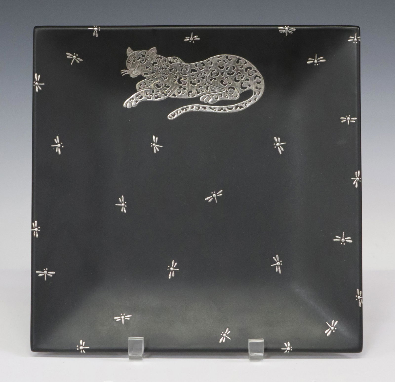EMILIA CASTILLO TAXCO SILVER OVERLAY SQUARE TRAY (1 of 5)