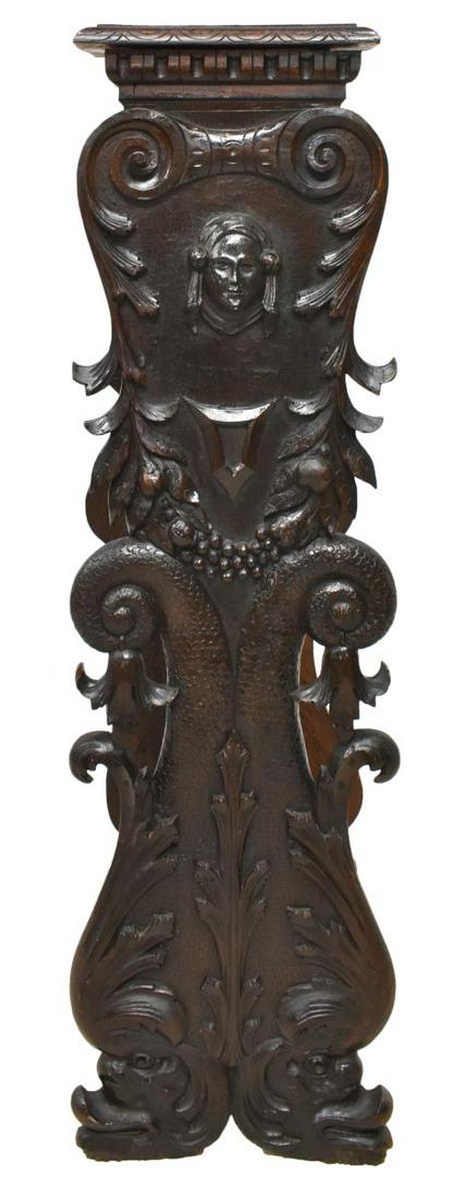 ITALIAN RENAISSANCE REVIVAL CARVED HALL STAND (1 of 4)