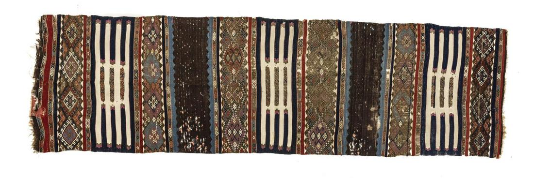 HAND-WOVEN KILIM RUNNER, 10'6" X 2'8" (1 of 3)