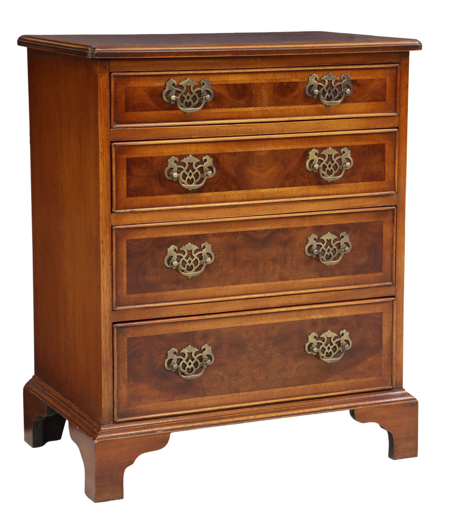 ENGLISH GEORGIAN STYLE CHEST OF DRAWERS (1 of 5)