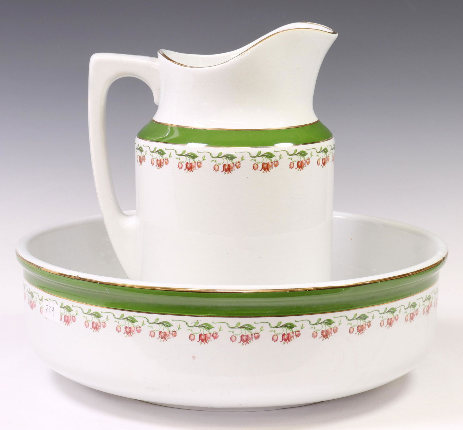 (2) ITALIAN VERBANUM STONE LAVENO PITCHER & BASIN (1 of 4)