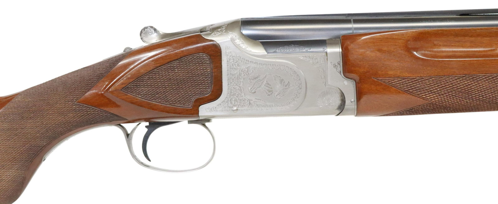 WINCHESTER PIGEON GRADE OVER-UNDER 12GA SHOTGUN: Winchester Pigeon Grade XTR Lightweight Over-Under Shotgun, 12 gauge, 3" chamber, 27" vent rib barrels with installed chokes, the upper barrel full choke, the lower barrel improved cylinder, white dot