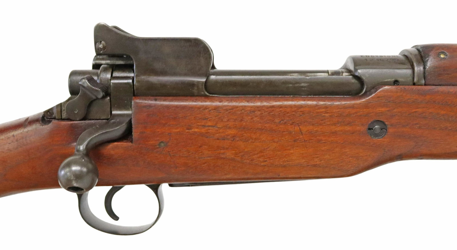 U.S. MODEL 1917 RIFLE, 30-06 CALIBER, MFG. 1918: U.S. Eddystone Arsenal Model 1917 Rifle, mfg. November 1918, .30-06 caliber, bold action, 26" barrel marked with "HS" over flaming bomb and "P" behind front sight, bayonet lug, receiver ring marked "U