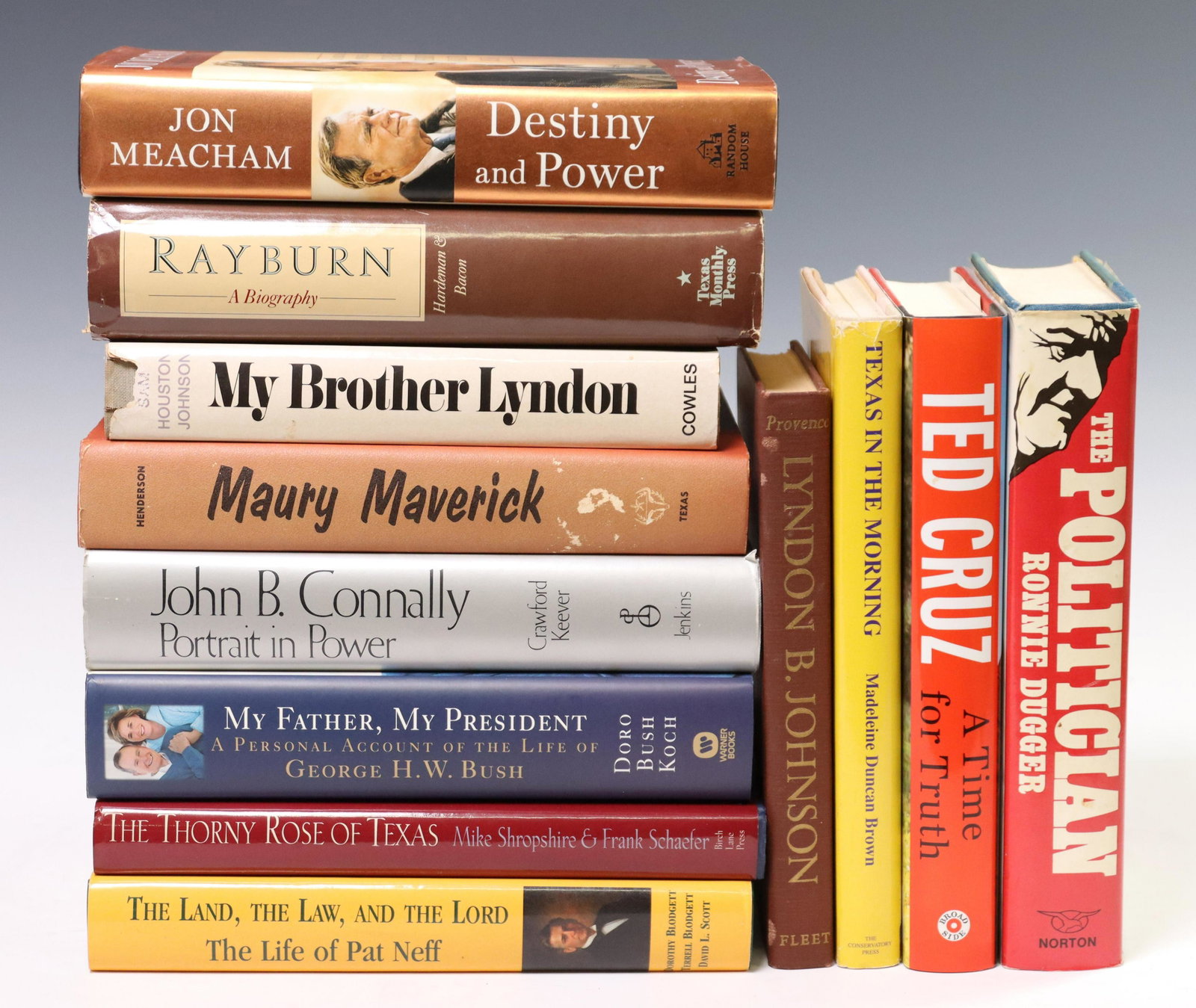 12) BOOKS: BIOGRAPHY & POLITICAL SUBJECTS 6 SIGNED: (lot of 12) Books: Biographical and political subjects, including: (1) "A Time For Truth: Re-Igniting the Promise of America," by Ted Cruz, Broadside Books, copyright 2015, author signed at front titl