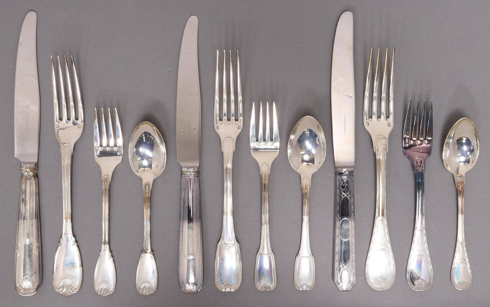 (12) CHRISTOFLE CARDEILHAC STERLING PLACE SETTINGS (1 of 5)