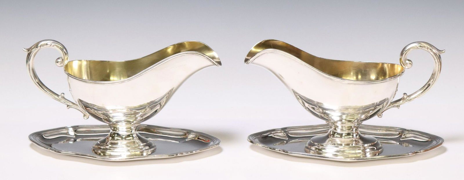 (2) BRUCKMANN & SOHNE 800 SILVER GRAVY BOATS (1 of 5)