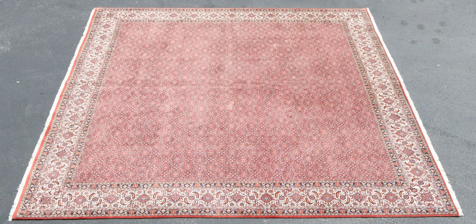 LARGE HAND-TIED BIDJAR RUG, IRAN, 12'11" X 13'0" (1 of 3)