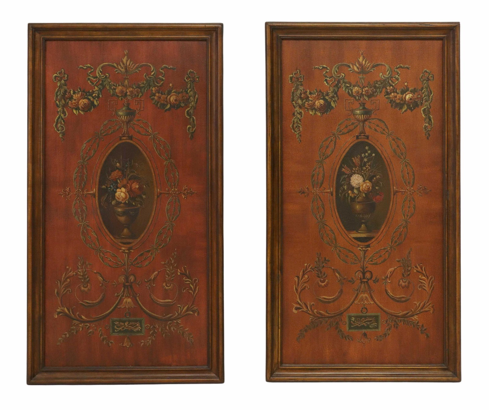 (2) THEODORE ALEXANDER FOLIATE WALL PANELS, 53"H (1 of 2)