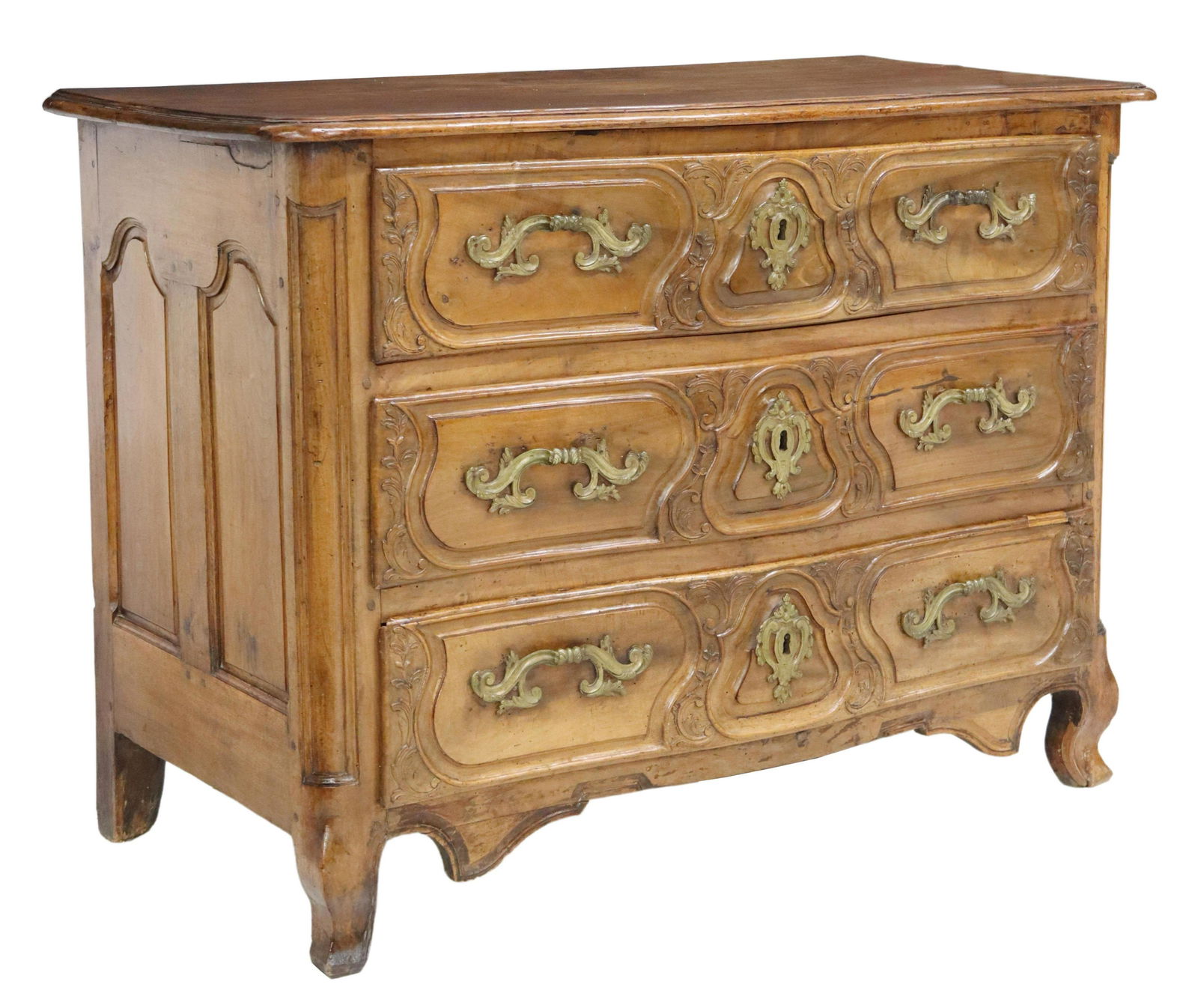 FRENCH PROVINCIAL LOUIS XV PERIOD COMMODE (1 of 5)