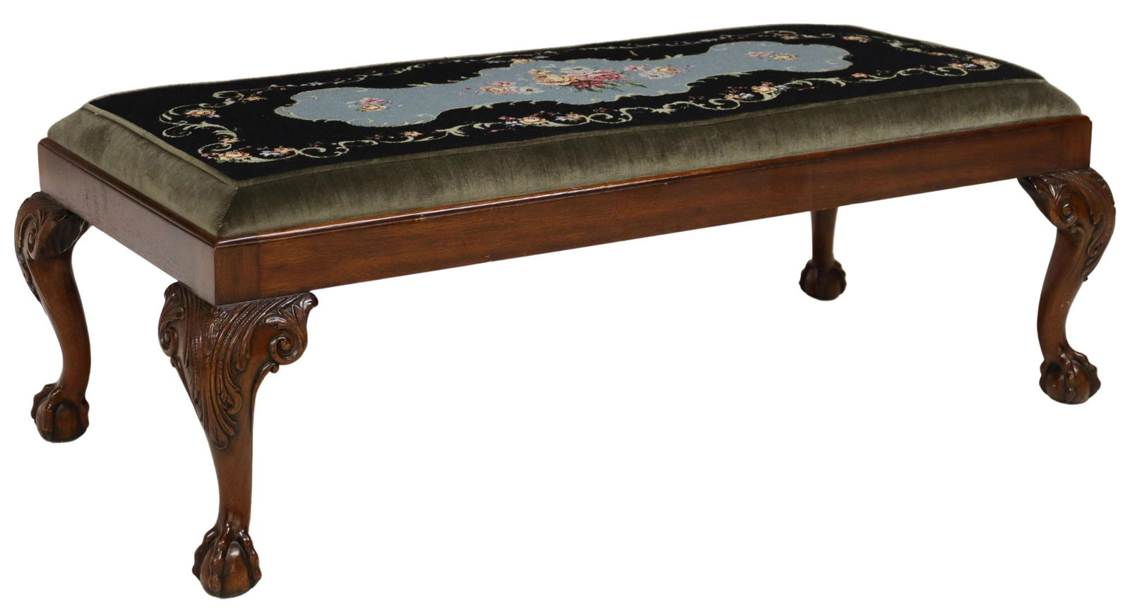 MAITLAND-SMITH UPHOLSTERED CLAW-AND-BALL BENCH (1 of 5)