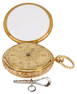 AMERICAN 18KT GOLD OPEN FACE POCKET WATCH