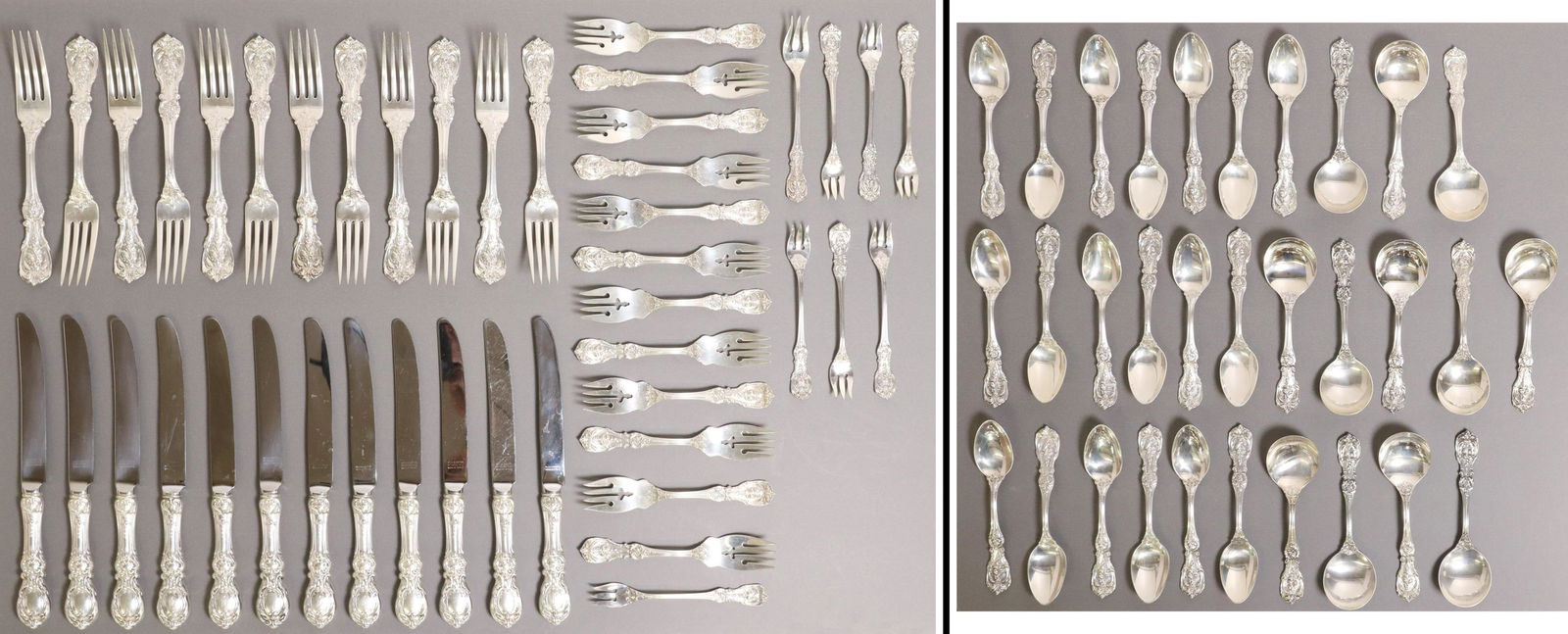 (75) REED & BARTON FRANCIS I STERLING FLATWARE SET (1 of 3)