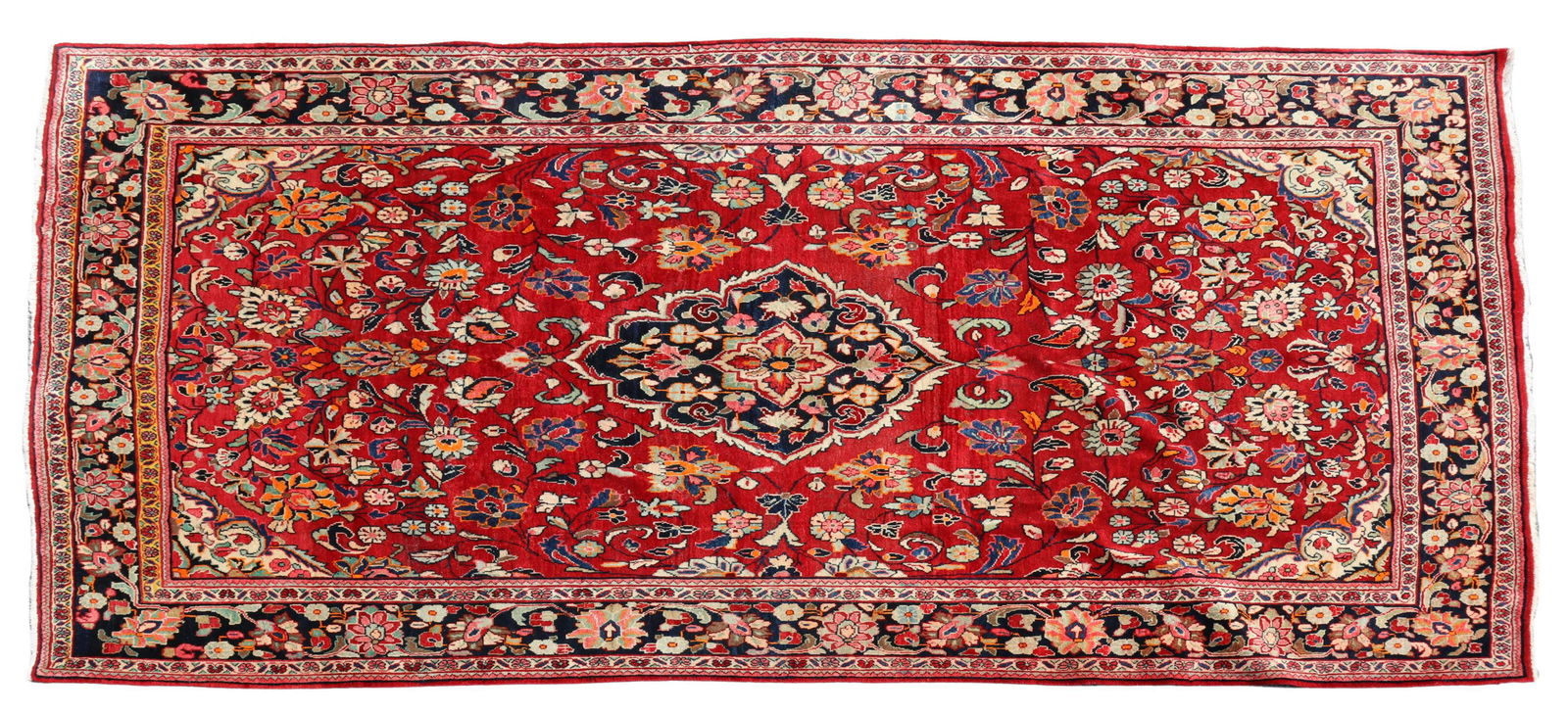 HAND-TIED PERSIAN SAROUKH MAHAL RUG 10'9" X 7'5.5" (1 of 3)