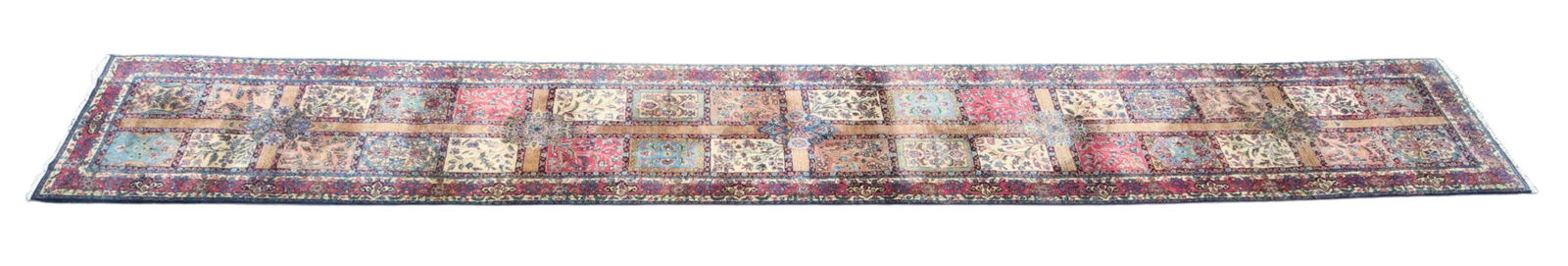 PERSIAN KERMAN PANEL DESIGN RUNNER, 19'0" X 3'0" (1 of 3)