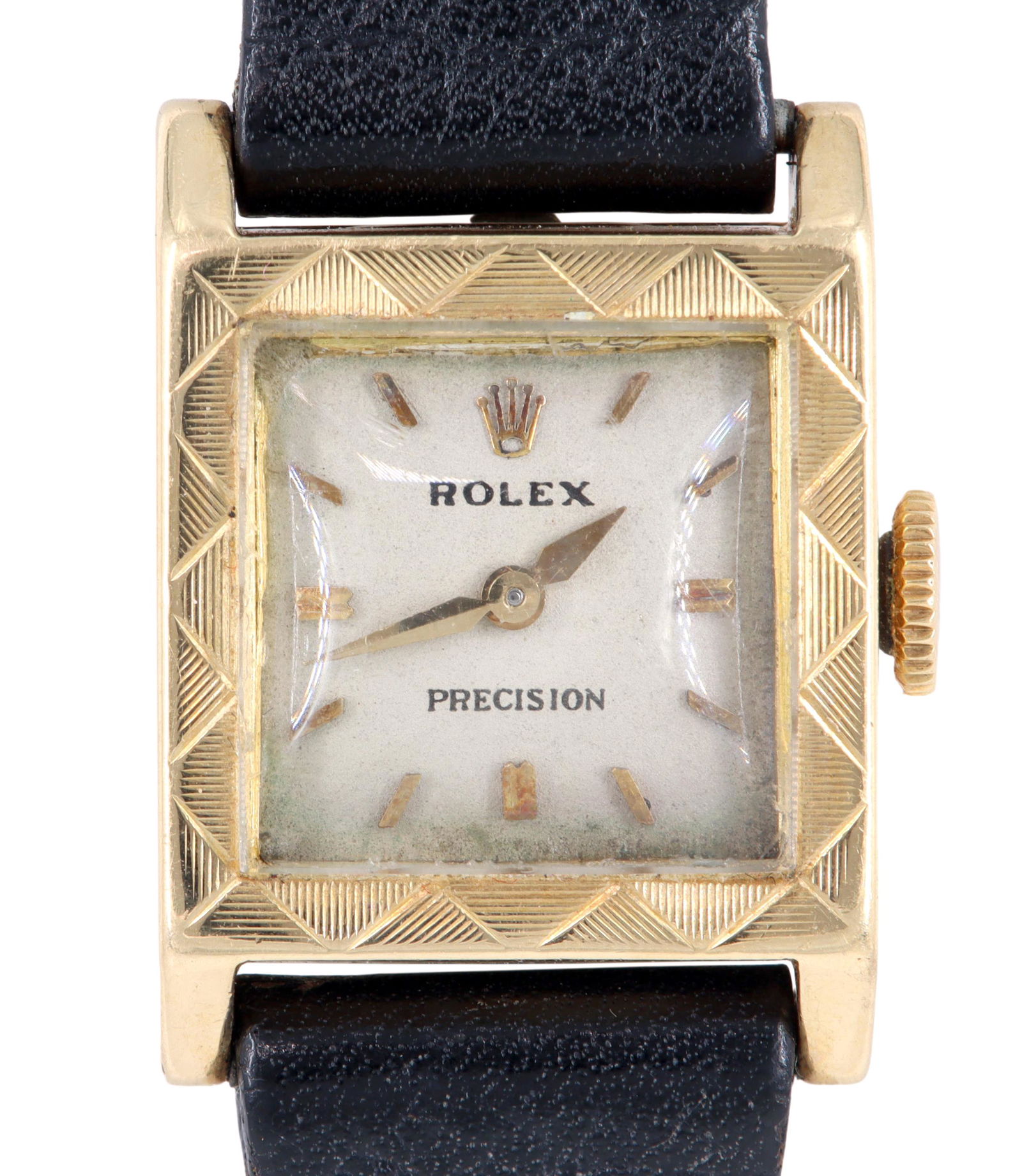 VINTAGE ROLEX PRECISION 18KT GOLD WRISTWATCH (1 of 6)