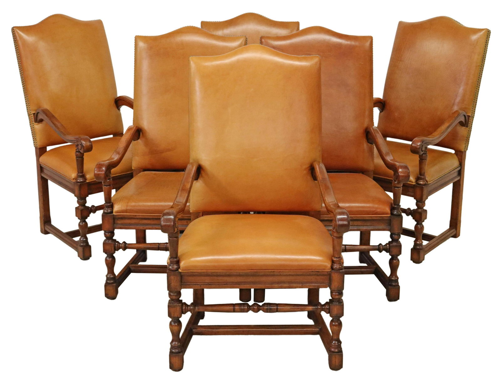 (6) RALPH LAUREN LEATHER HITHER HILLS ARMCHAIRS (1 of 4)