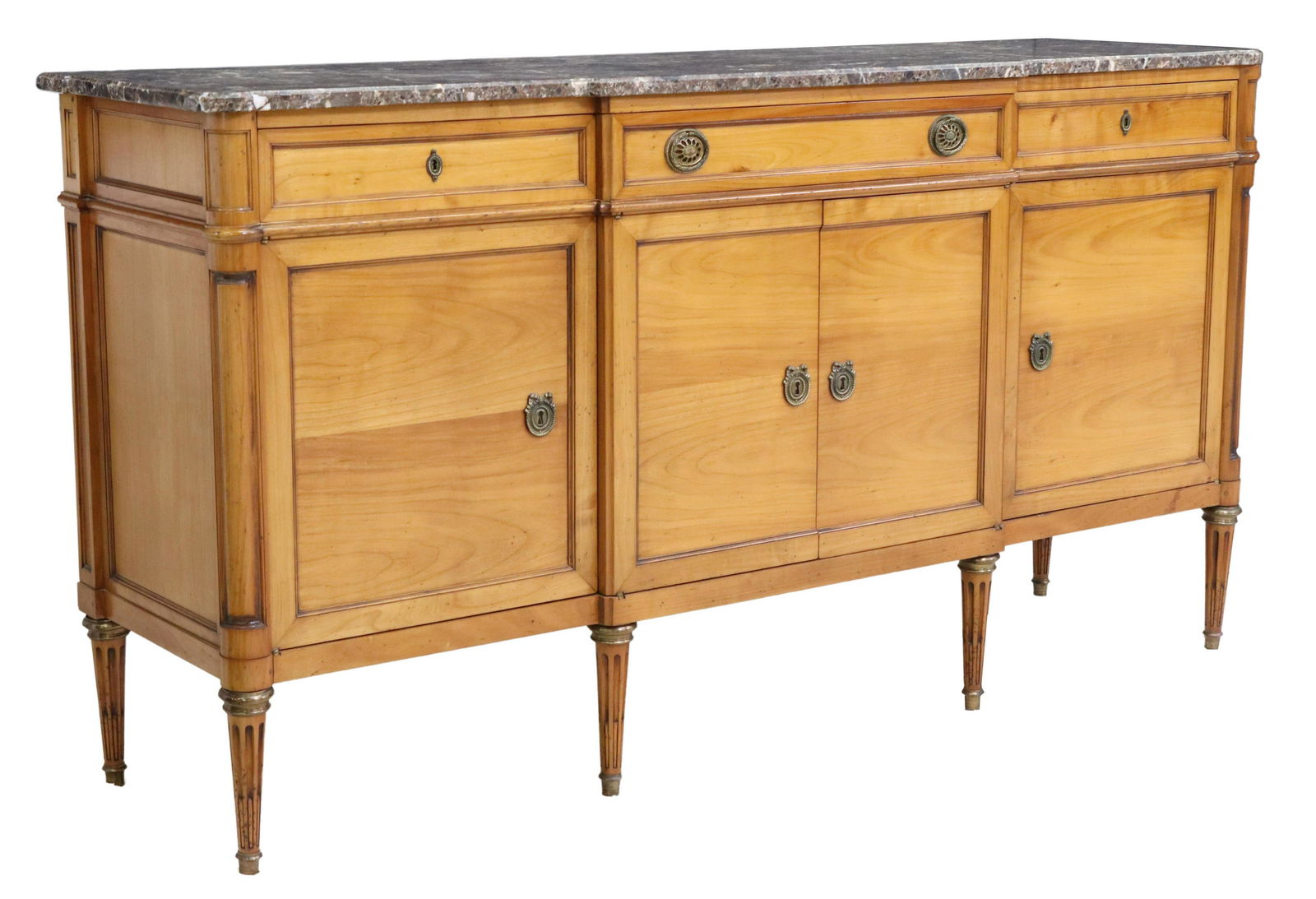 FRENCH LOUIS XVI STYLE MARBLE-TOP SIDEBOARD (1 of 6)