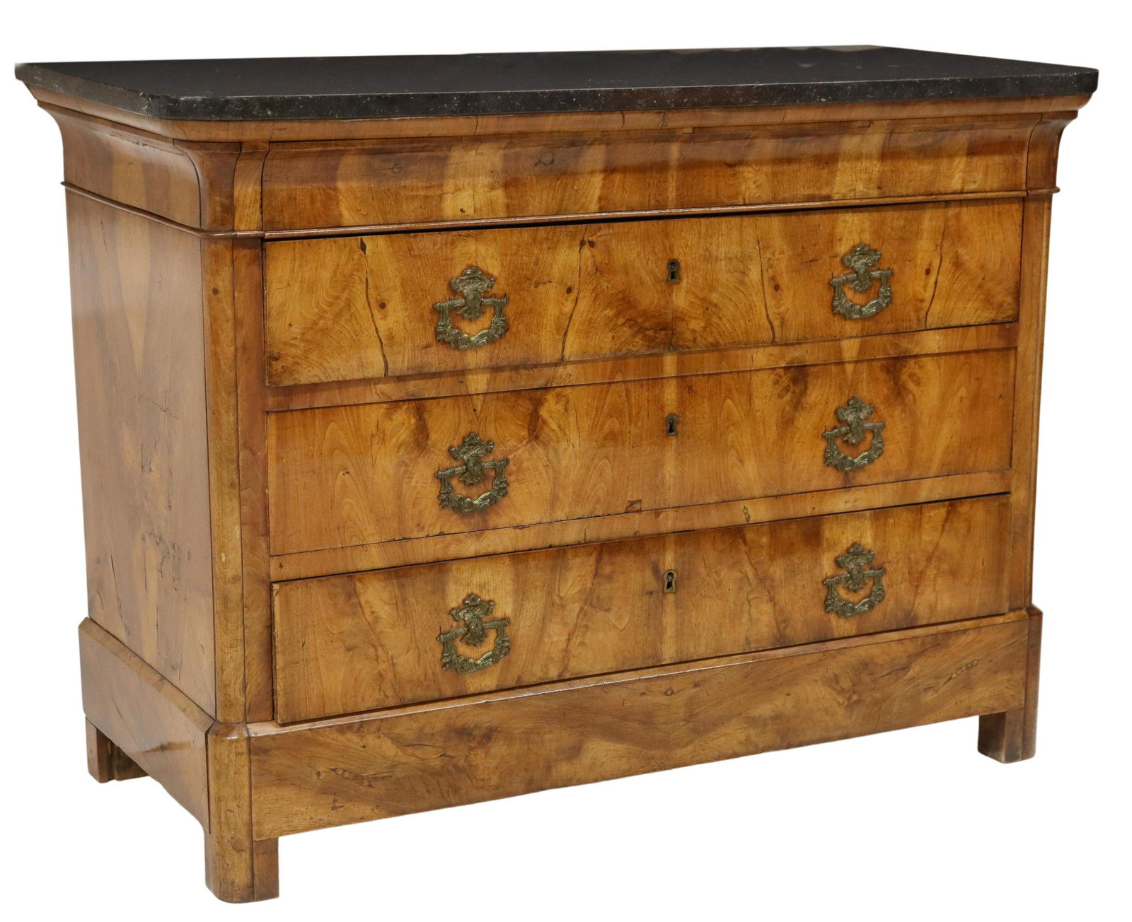 FRENCH CHARLES X PERIOD MARBLE-TOP COMMODE (1 of 5)