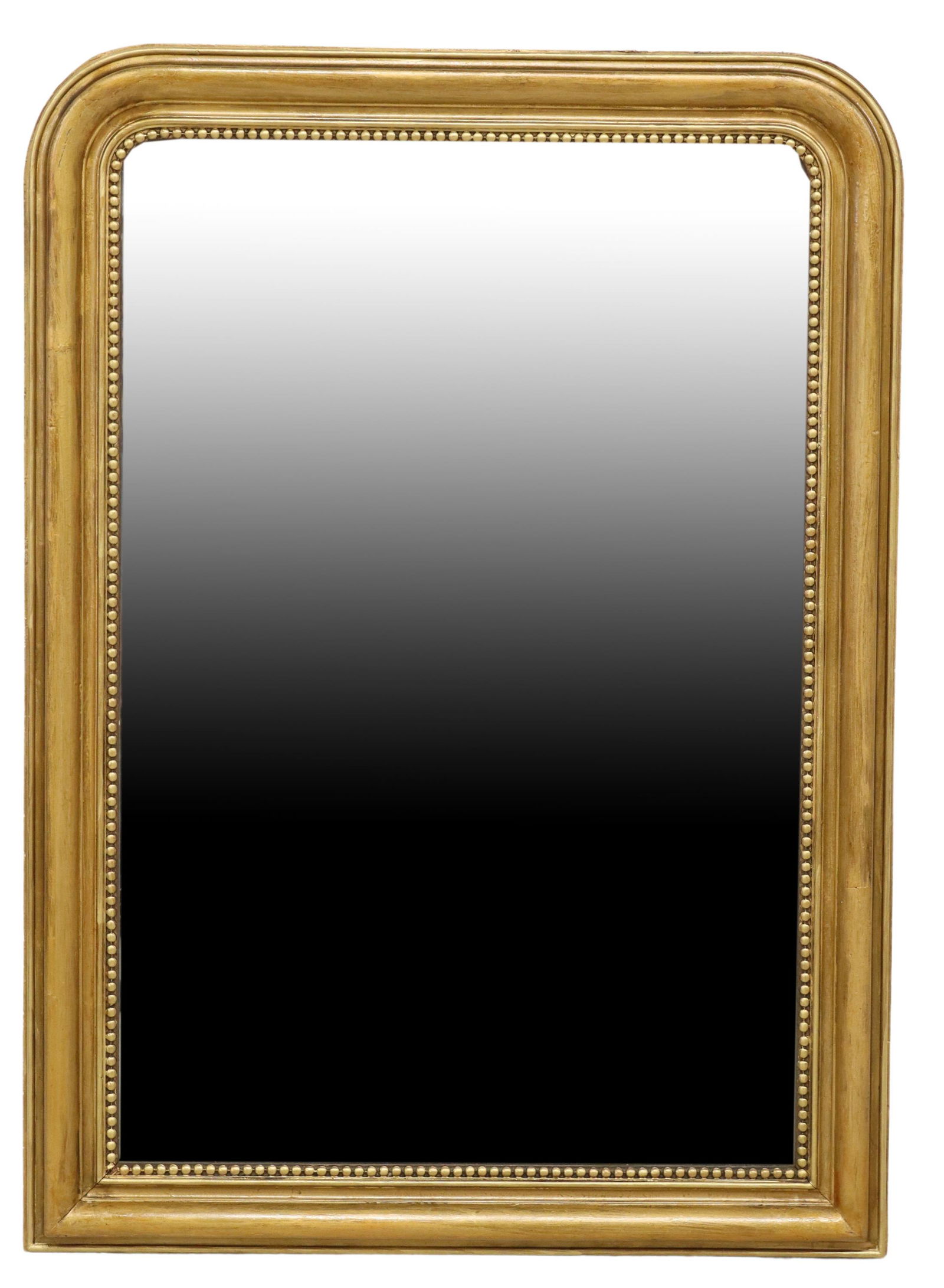 FRENCH LOUIS PHILIPPE PERIOD GILT WALL MIRROR (1 of 3)