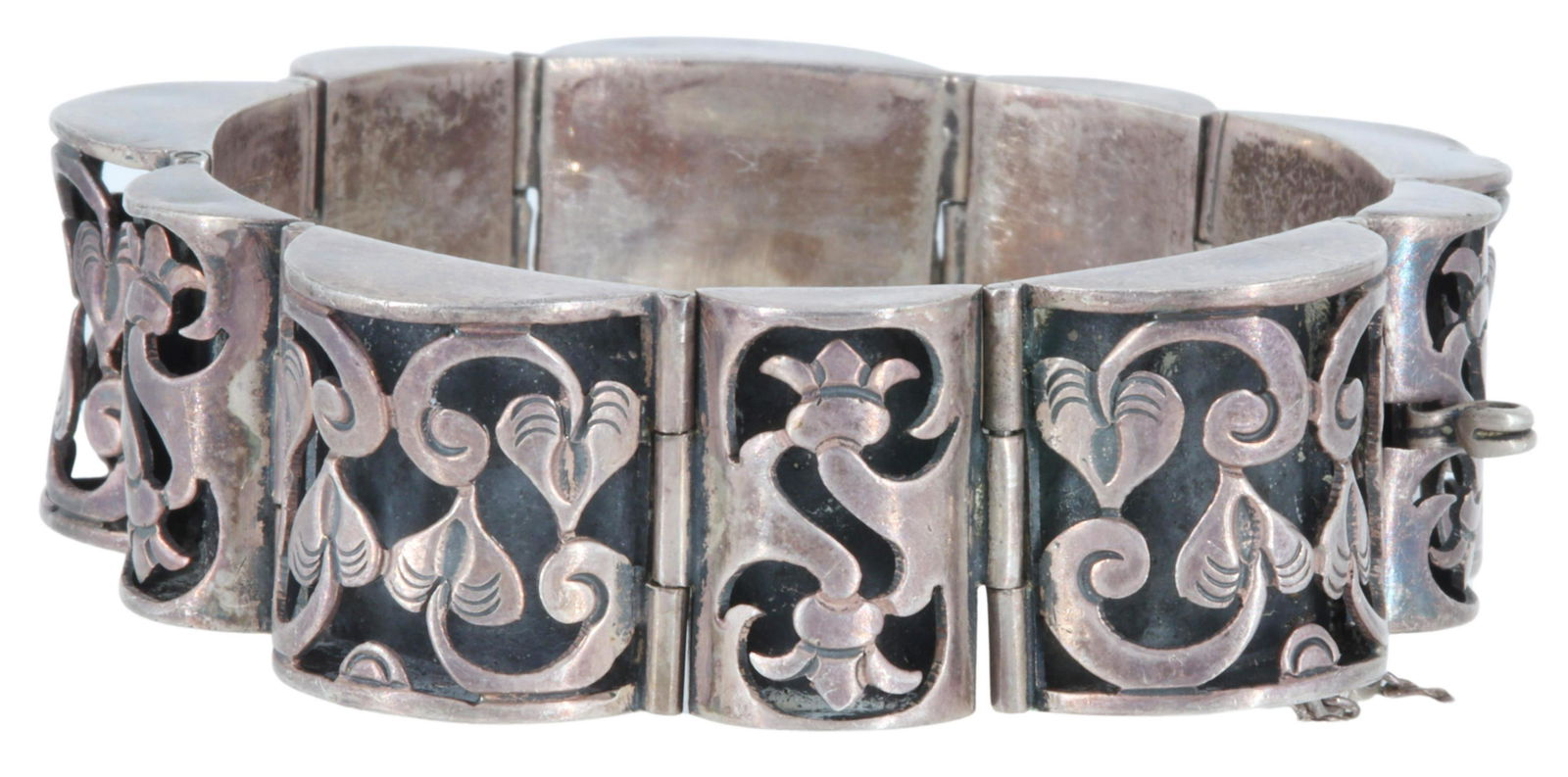 LOS BALLESTEROS TAXCO STERLING LINK BRACELET (1 of 4)