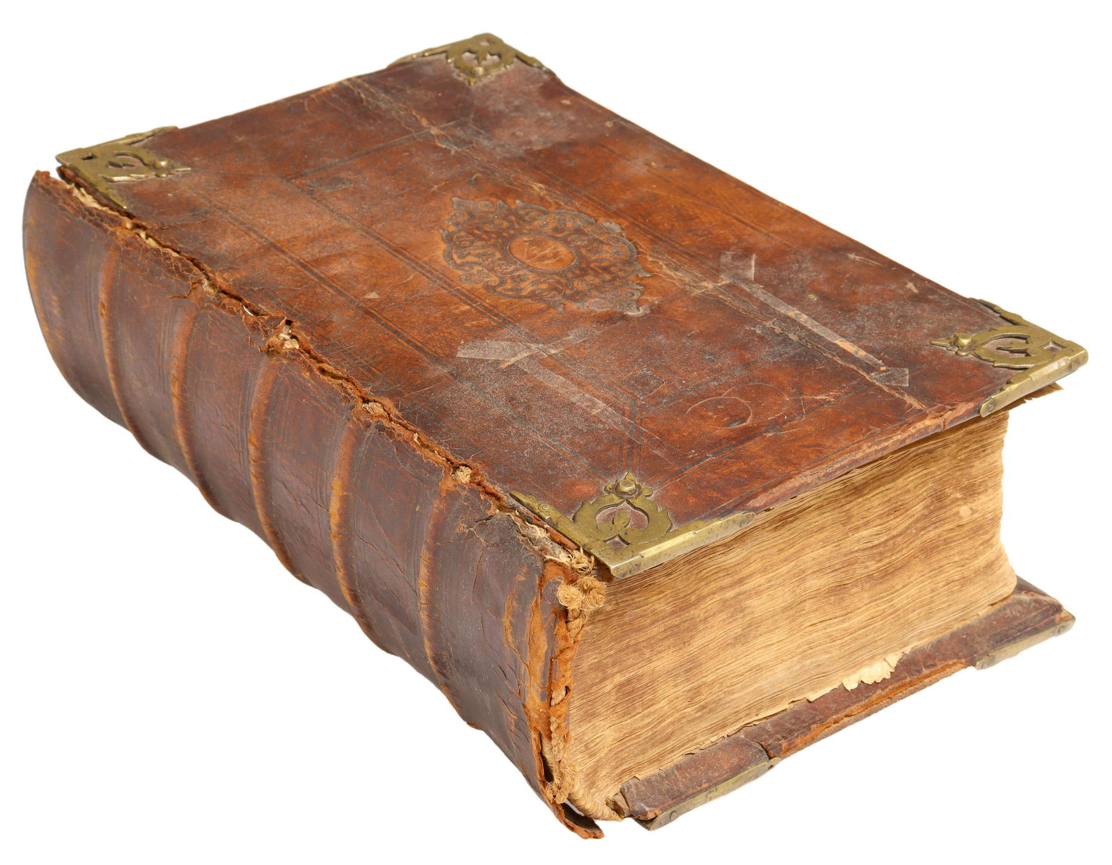 ANTIQUE DUTCH LANGUAGE ILLUSTRATED BIBLE, 18TH C. (1 of 9)