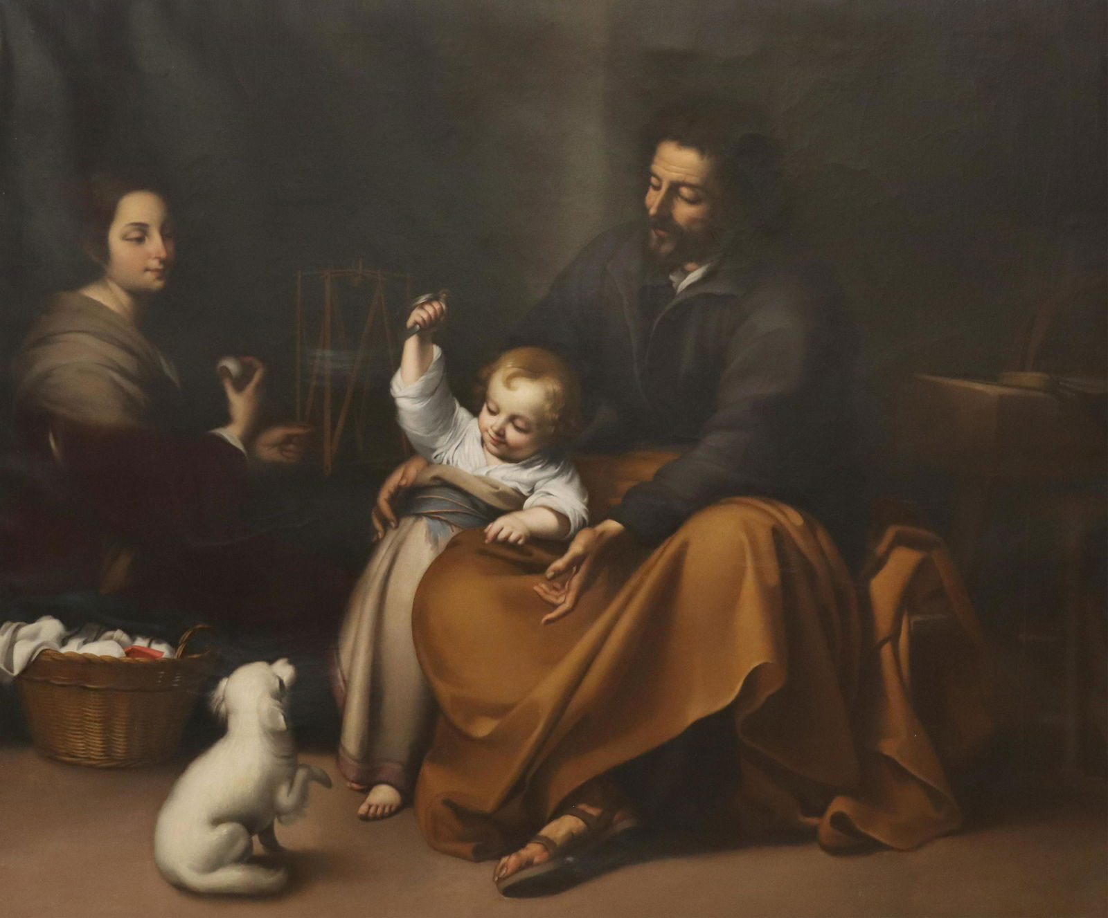 AFTER MURILLO PAINTING HOLY FAMILY WITH BIRD (1 of 4)