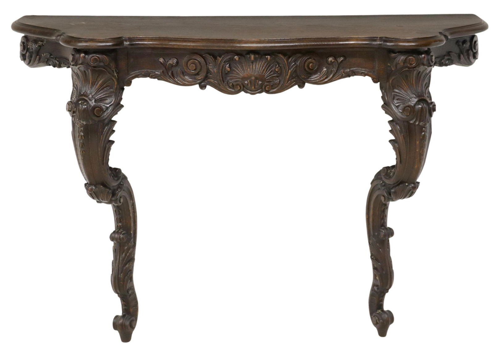 FRENCH LOUIS XV STYLE CARVED CONSOLE TABLE (1 of 4)