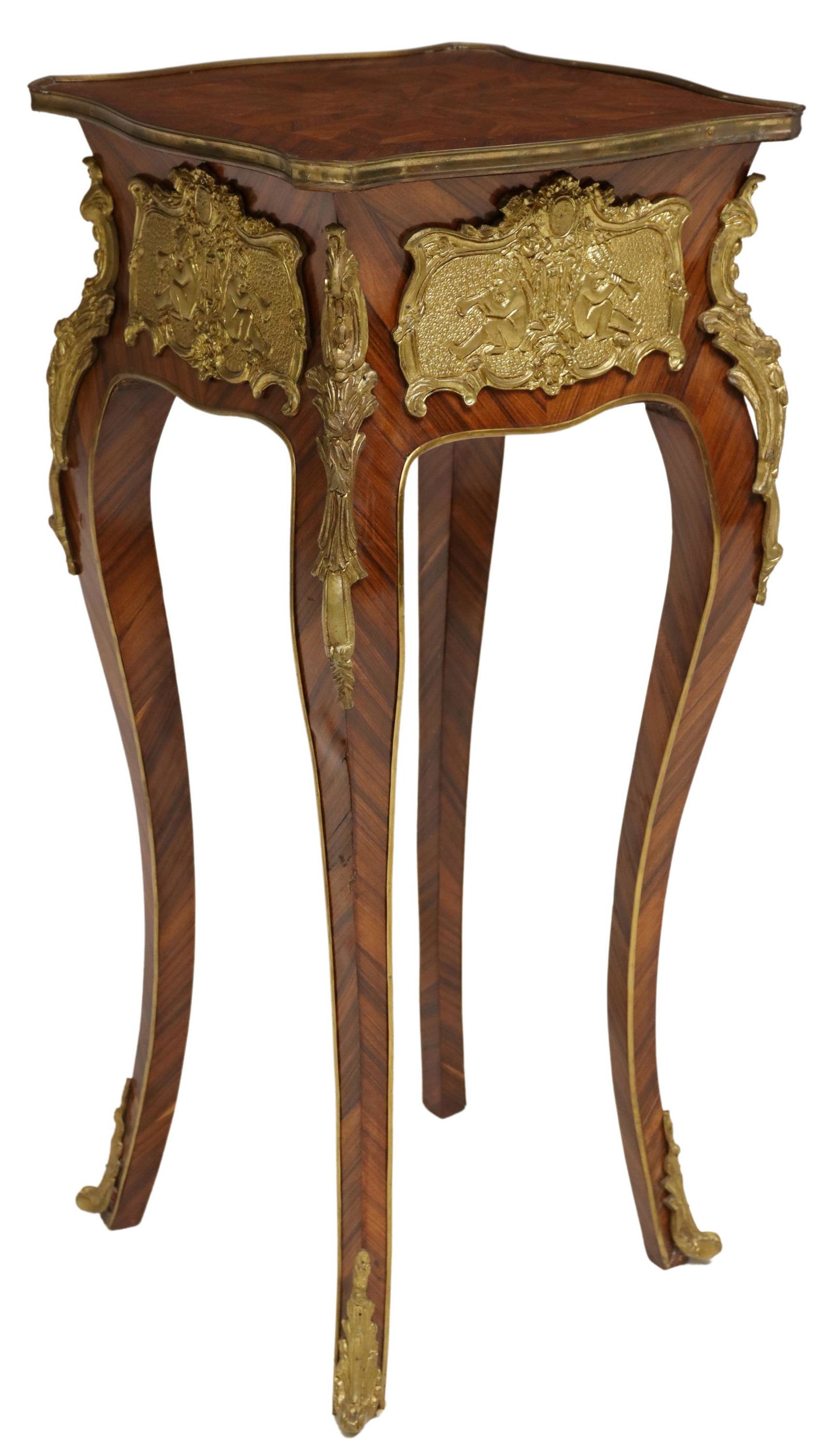 FRENCH LOUIS XV STYLE PARQUETRY SIDE TABLE (1 of 5)