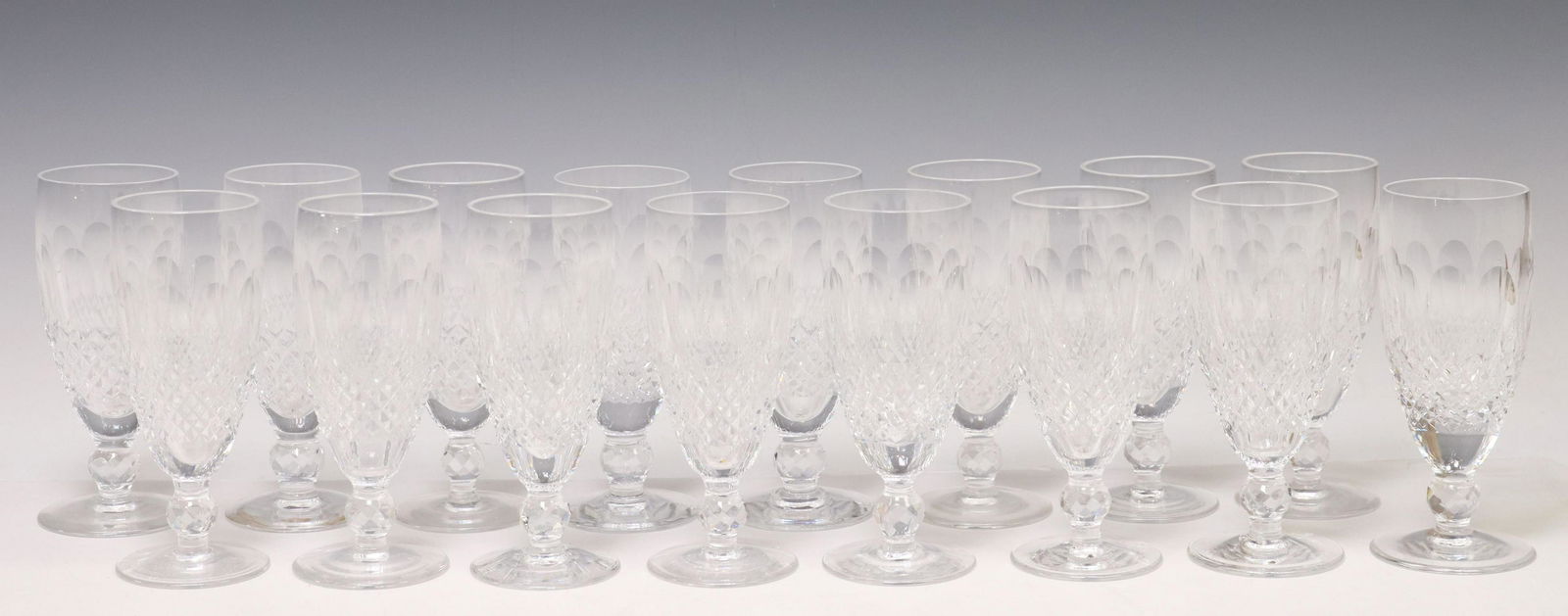 (16) WATERFORD 'COLLEEN' CRYSTAL CHAMPAGNE FLUTES (1 of 3)