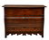 108: ANTIQUE FRENCH BOMBE THREE DRAWER CHEST