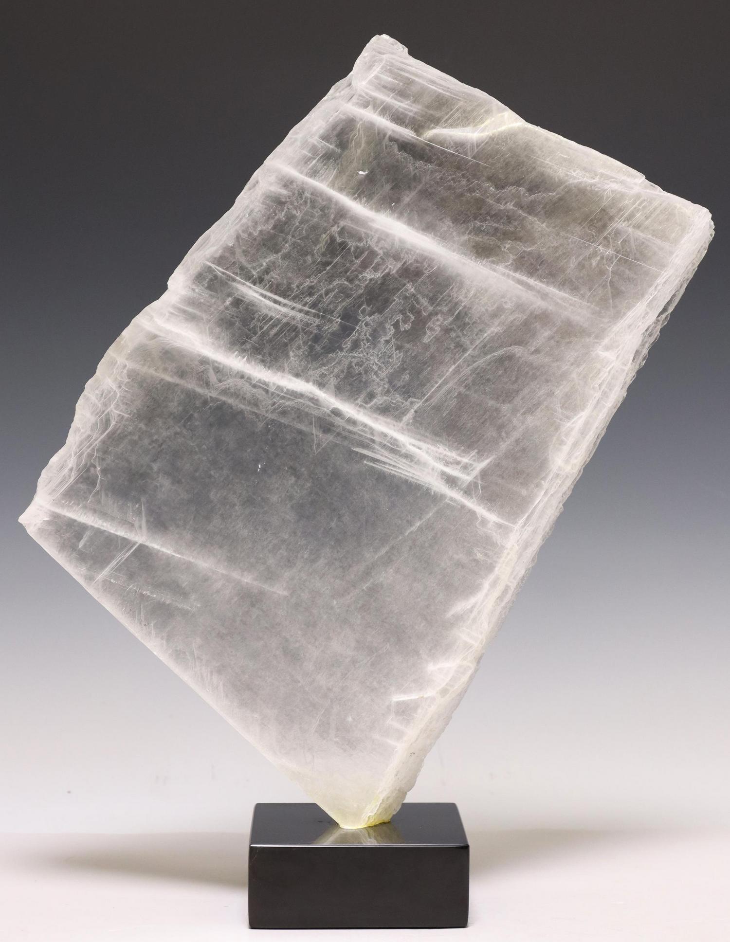GEOLOGICAL WINDOWPANE SELENITE SPECIMEN ON BASE (1 of 3)