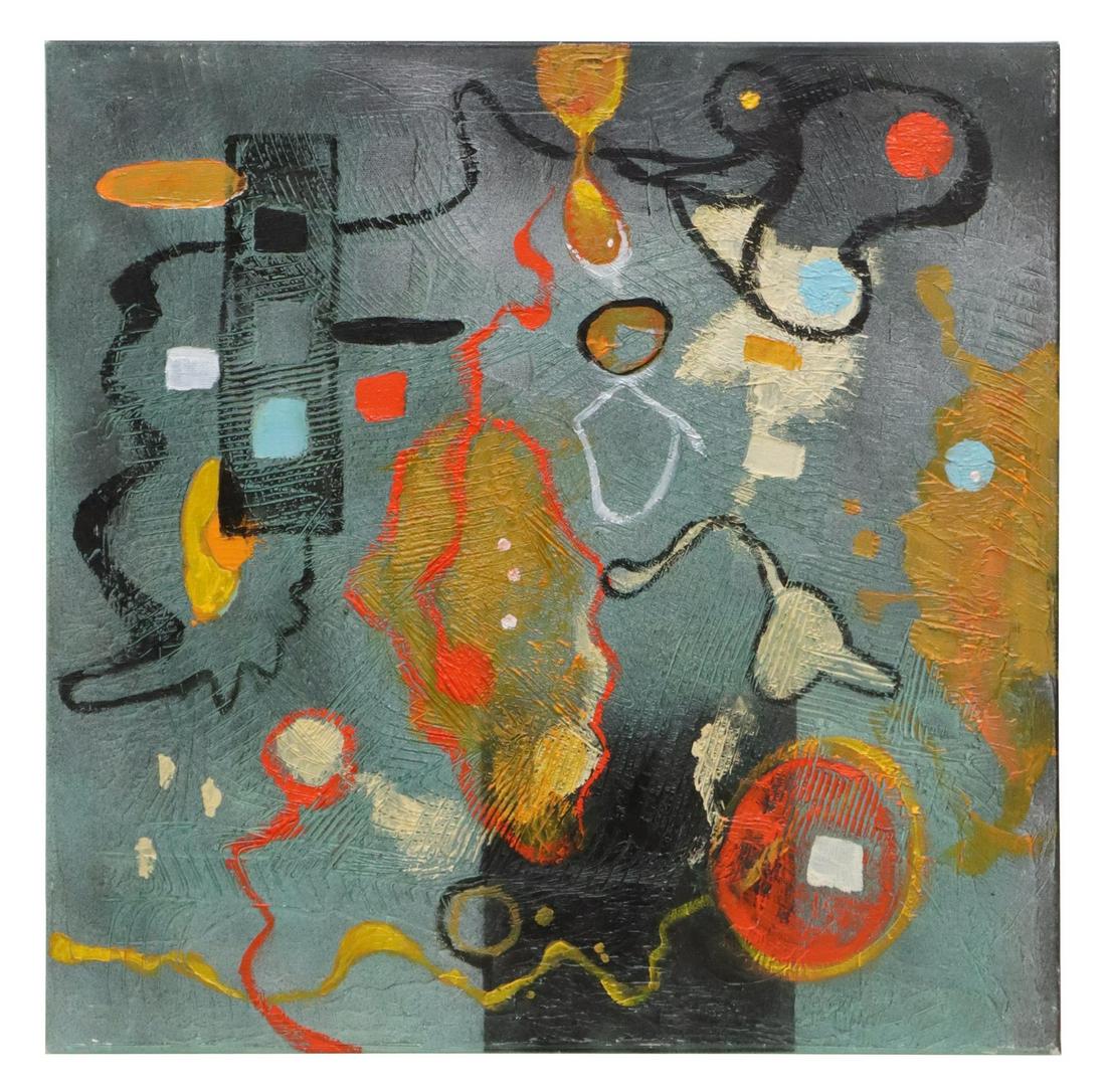 DARIN WOOD (B.1974) MIXED MEDIA ON CANVAS PINOCYTE (1 of 3)