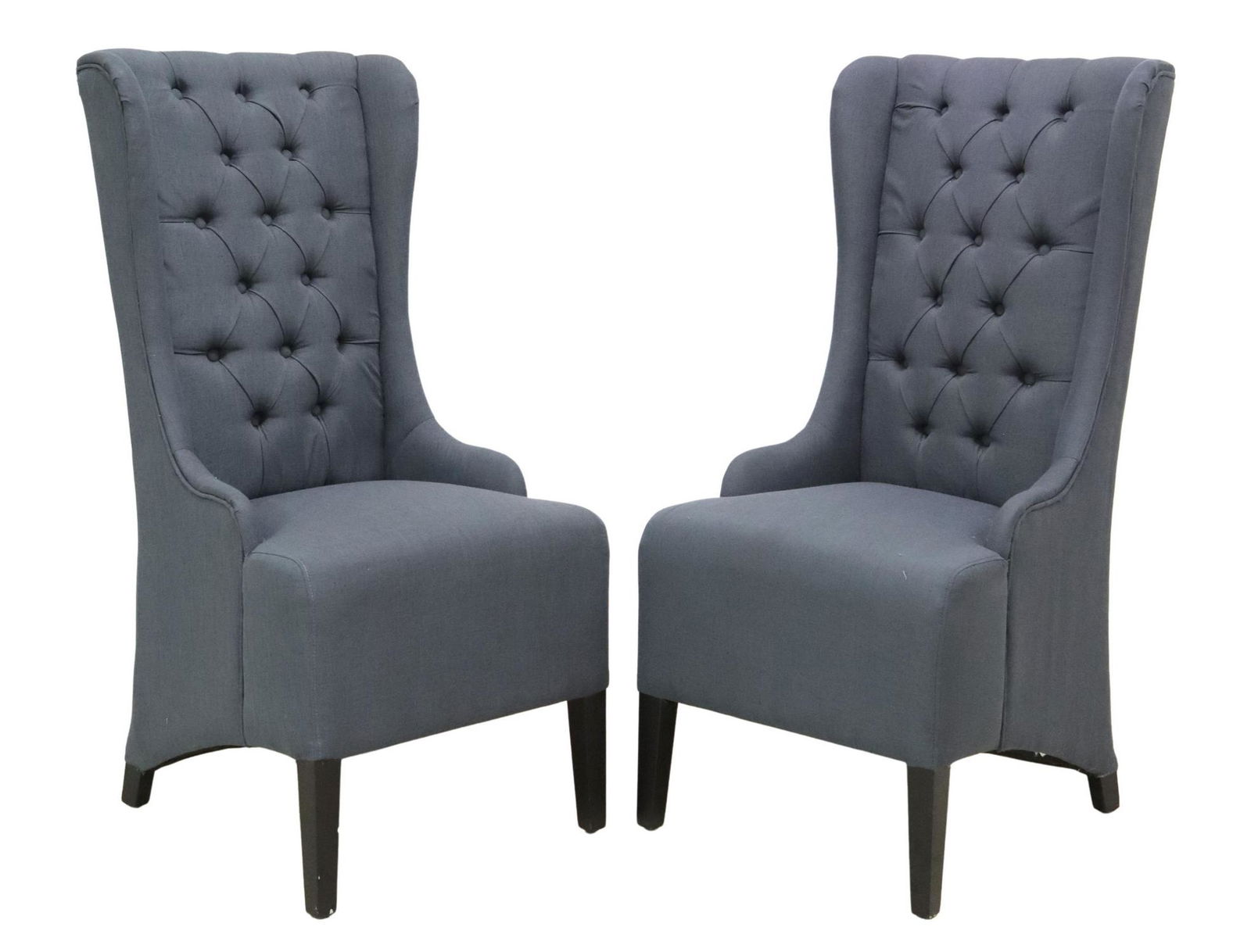 (2) CONTEMPORARY BUTTON-TUFTED ARMCHAIRS (1 of 4)