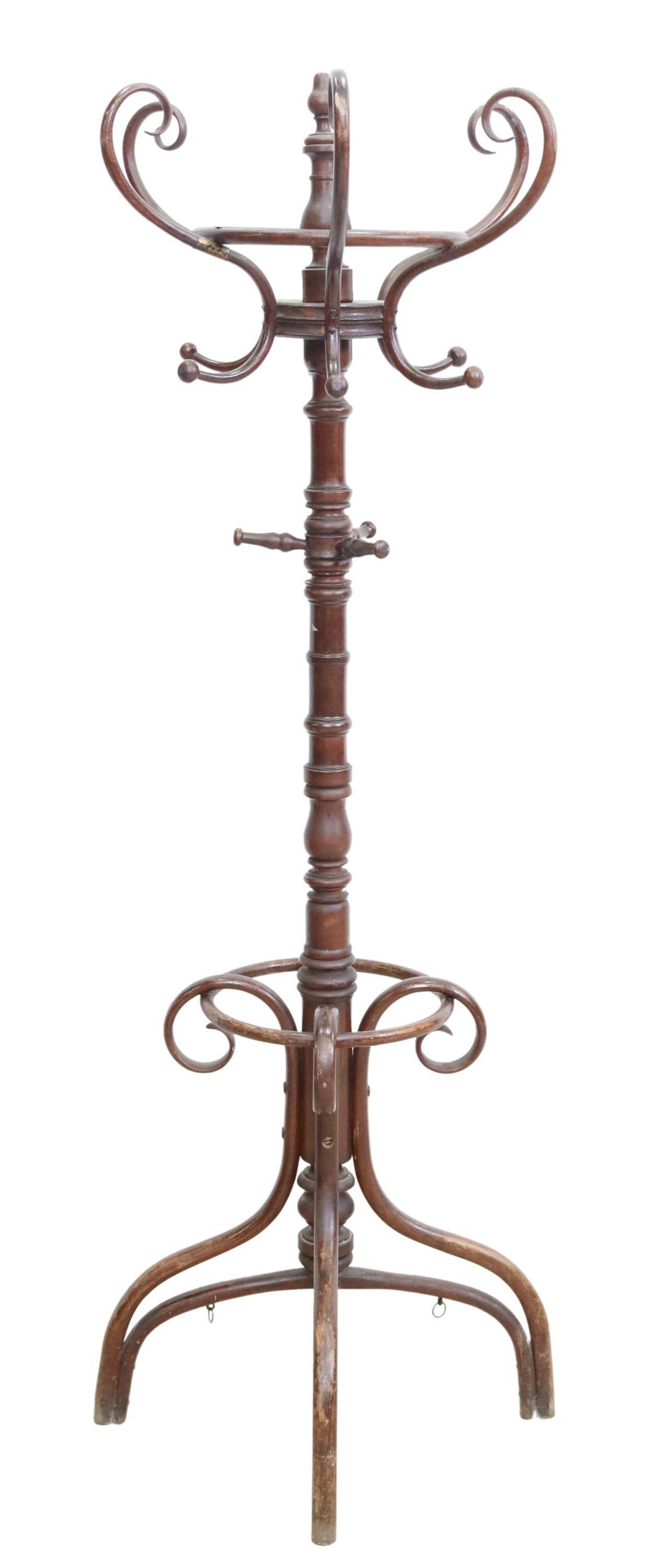 THONET STYLE BENTWOOD STANDING HALL TREE (1 of 3)
