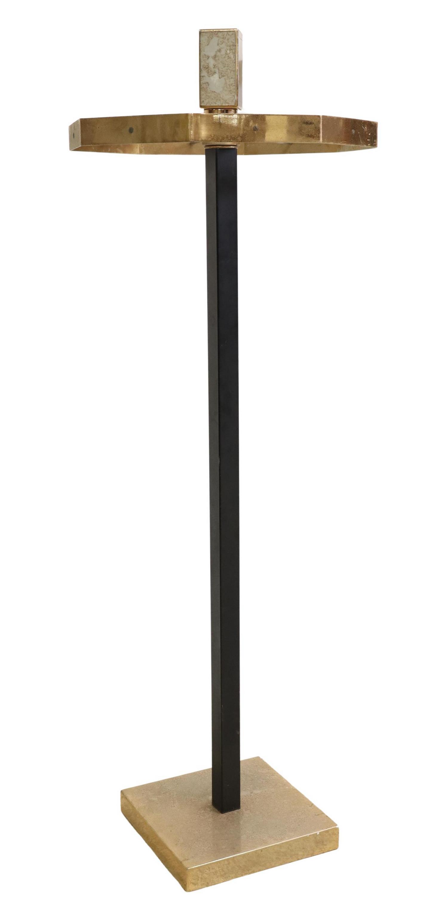 ITALIAN MODERN GILT METAL STANDING COAT RACK (1 of 4)