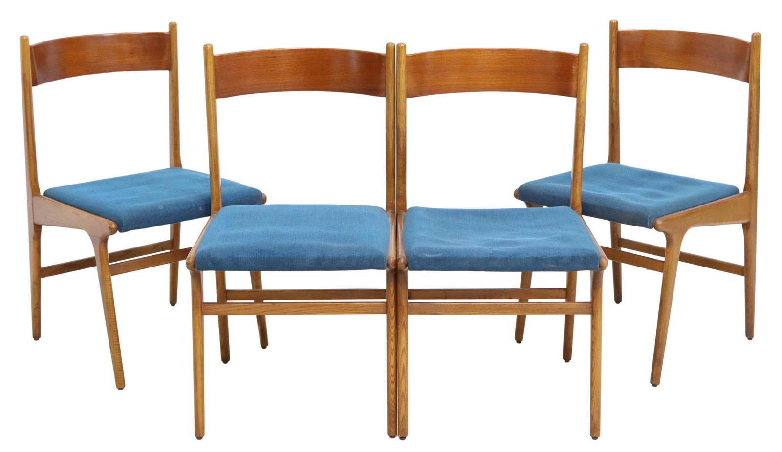 (4) Midcentury Modern Teak Dining Chairs Auction