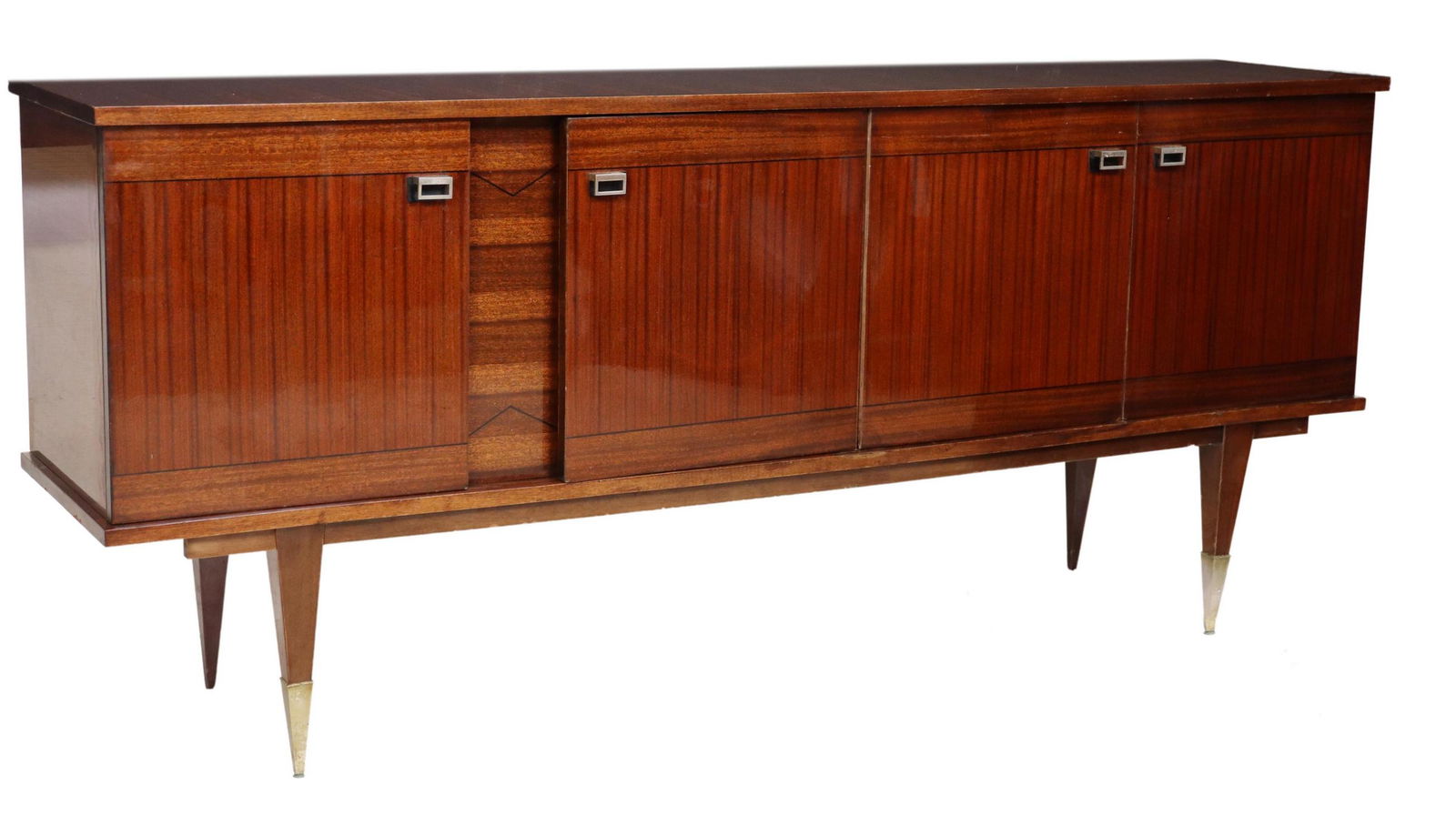 FRENCH MODERN LACQUERED MAHOGANY SIDEBOARD (1 of 6)