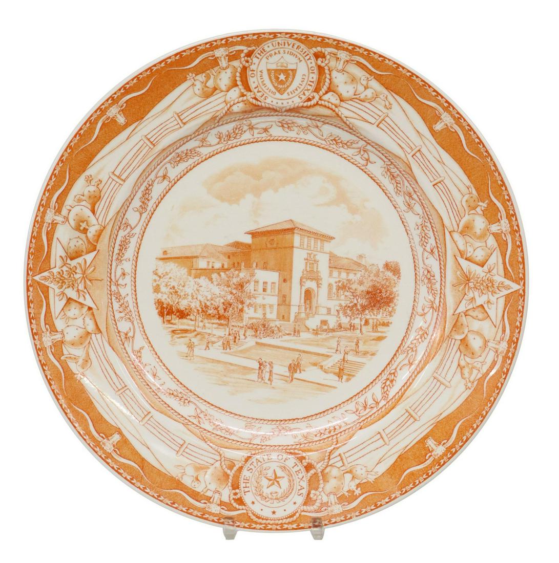 WEDGWOOD UT 'STUDENTS UNION' COMMEMORATIVE PLATE (1 of 4)