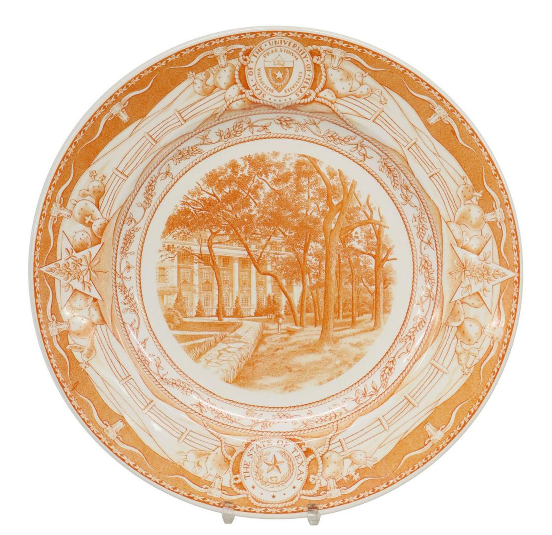 WEDGWOOD UT 'SCOTTISH RITE DORMITORY' PLATE (1 of 4)